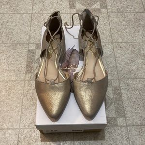 Jessica Simpson gold sandals